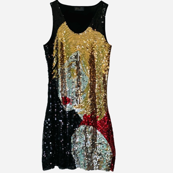 Statement Sequined Dress - Picture 3 of 3